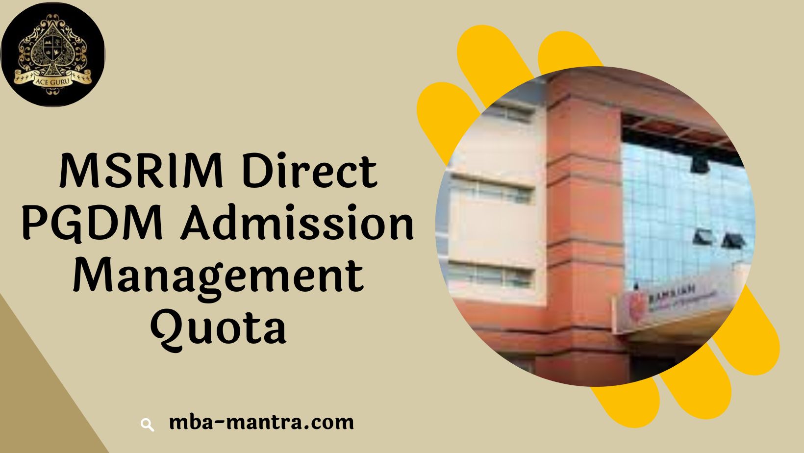 MSRIM Direct PGDM Admission Management Quota